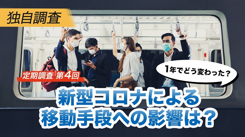 【独自調査】定期調査：新型コロナの流行による移動手段の変化（４回目）公共交通機関の減少、自家用車・自転車による移動増加は継続