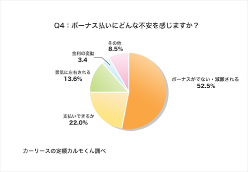 Q4：ボーナス払いにどんな不安を感じますか？