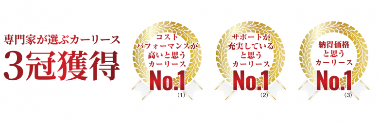 専門家が選ぶカーリース_3冠