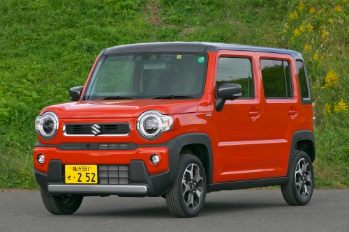 「スズキハスラー（未使用車率63.1％）」ハイブリッドG 2WD車が多いが、狙い目は特別仕様車のJスタイル