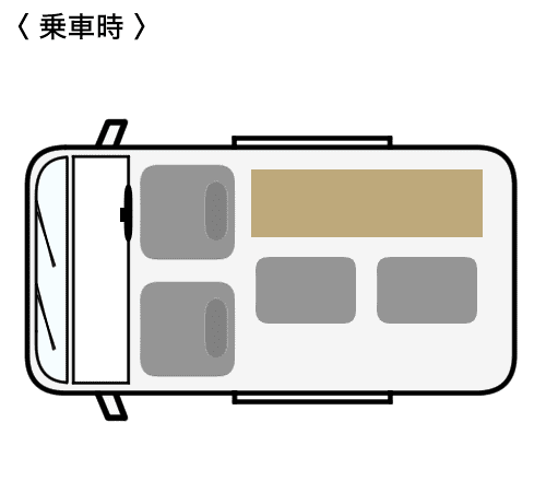 乗車定員2名・就寝定員2名仕様