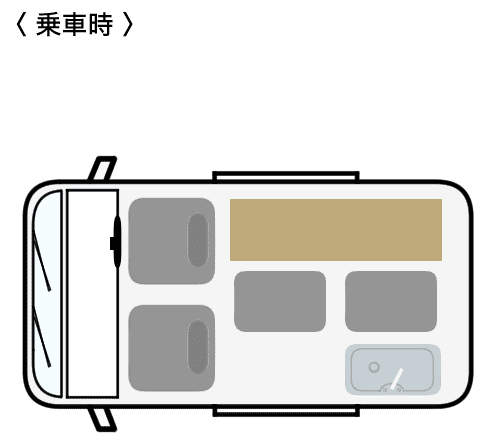 乗車定員4名・就寝定員4名仕様