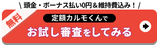 頭金・ボーナス払い0円＆維持費込み_定額カルモくんでお試し審査をしてみる