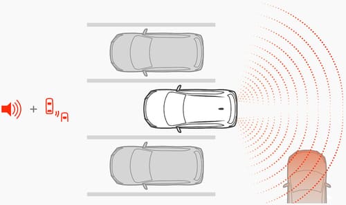 後退時車両検知警報システム