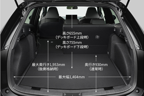 カローラツーリングの荷室・座席アレンジ